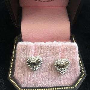 Juicy couture heart shaped earrings